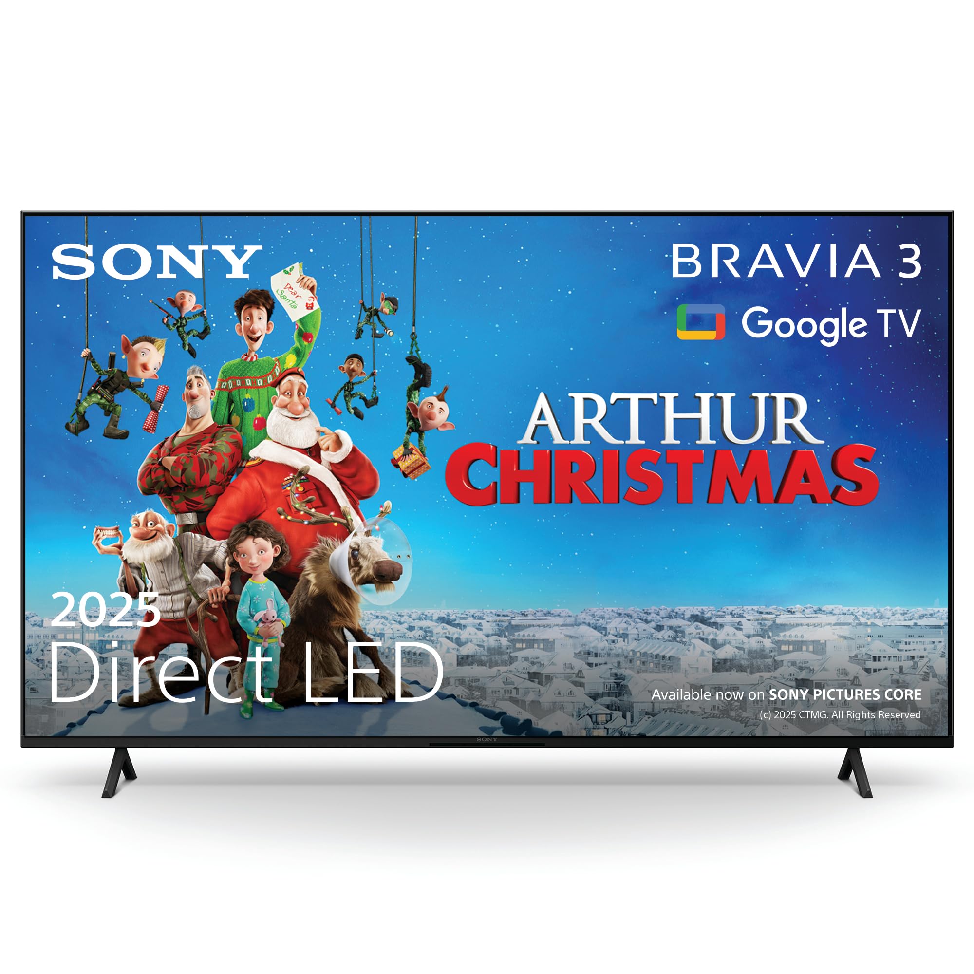 Sony BRAVIA, KD-43X75WL, 43 Inch, LED, Smart TV, 4K HDR, Google TV, ECO PACK, BRAVIA CORE, Narrow Bezel Design